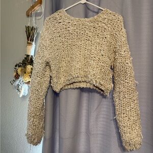 Forever 21 Textured Cream Sweater
